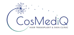 Cosmediq hair transplant and skin clinic company logo