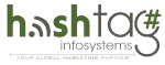 Hashtag infosystems company logo