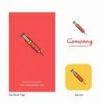 Syringe cinema company icon